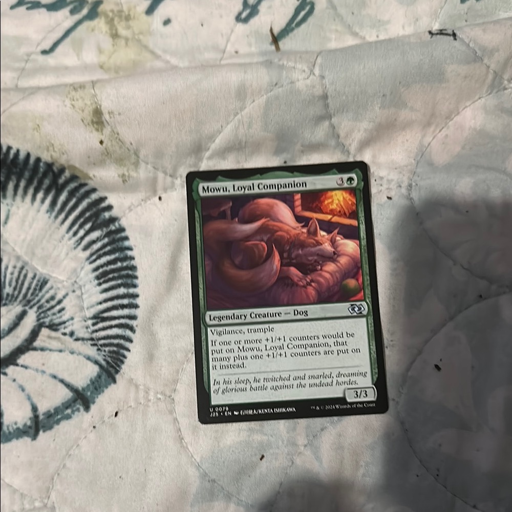 Magic Card - Mowu, Loyal Companion - Green and Black